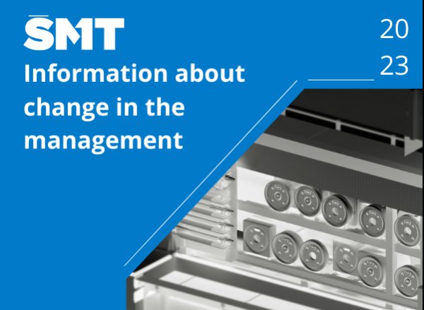 Information about change in the management