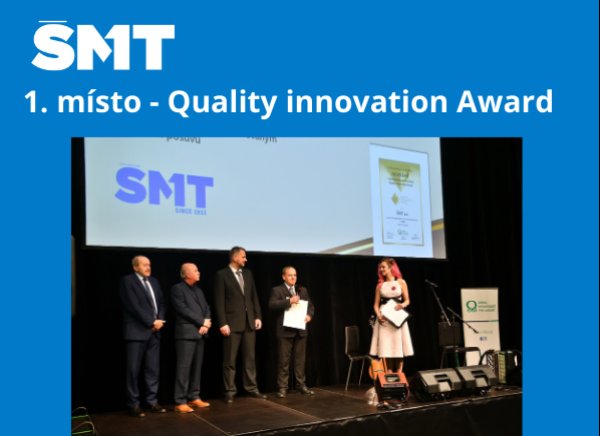 1. místo v soutěži Quality Innovation Award